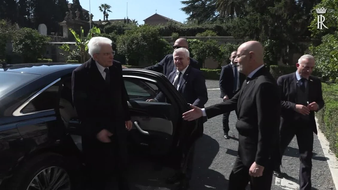 Mattarella visita l'Istituto Nazionale di Studi Romani