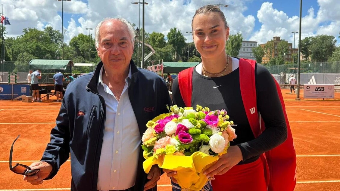 Fiori per il compleanno di Sabalenka: 'Legata all'Italia, felice di essere qui'
