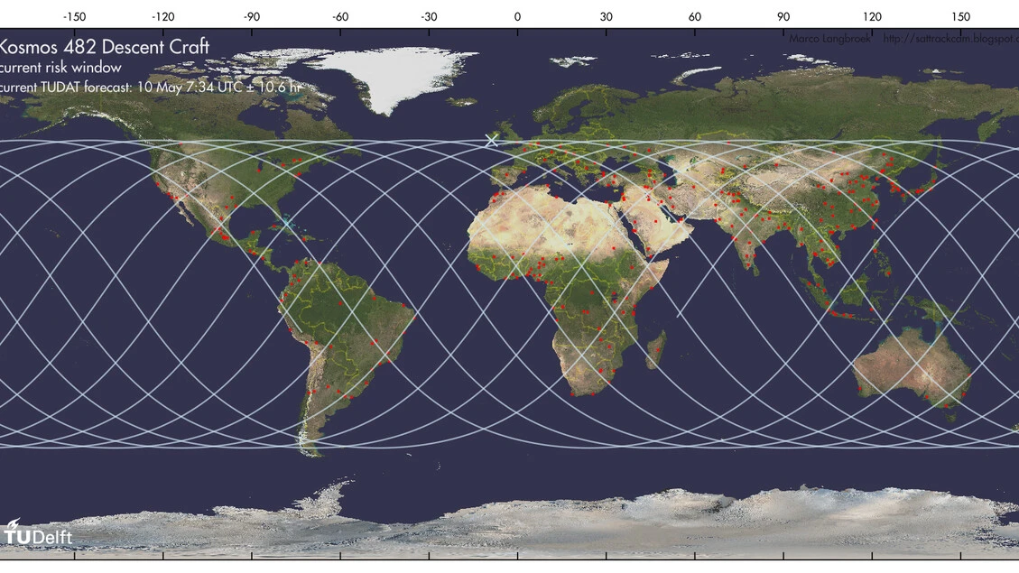 Si avvicina il rientro incontrollato della sonda Kosmos 482