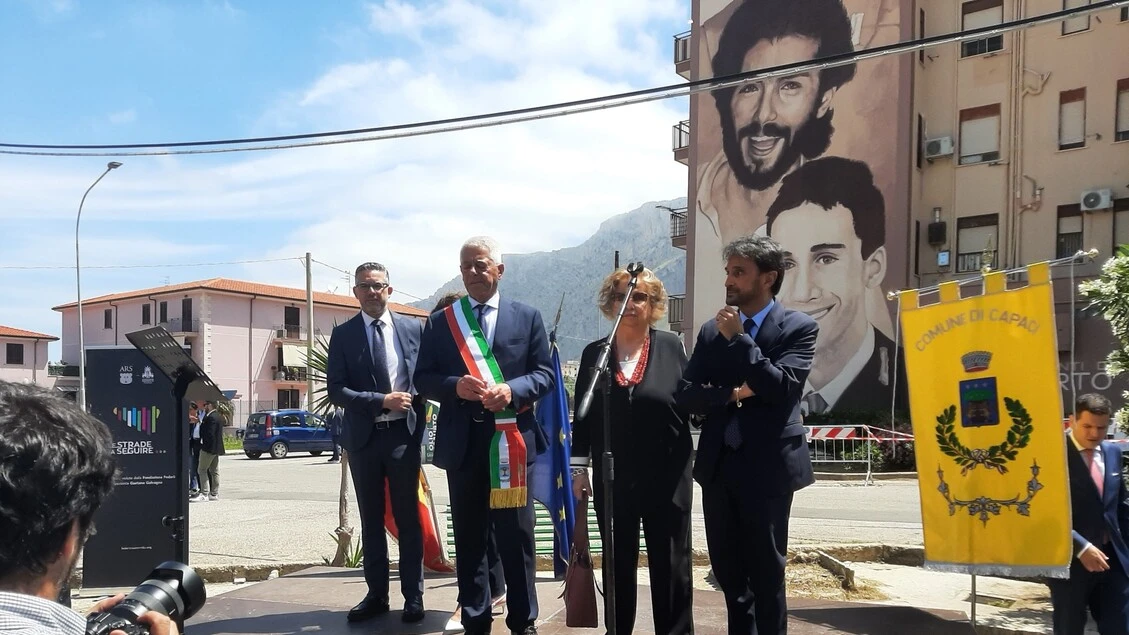 Inaugurato a Capaci murale con agenti vittime della strage