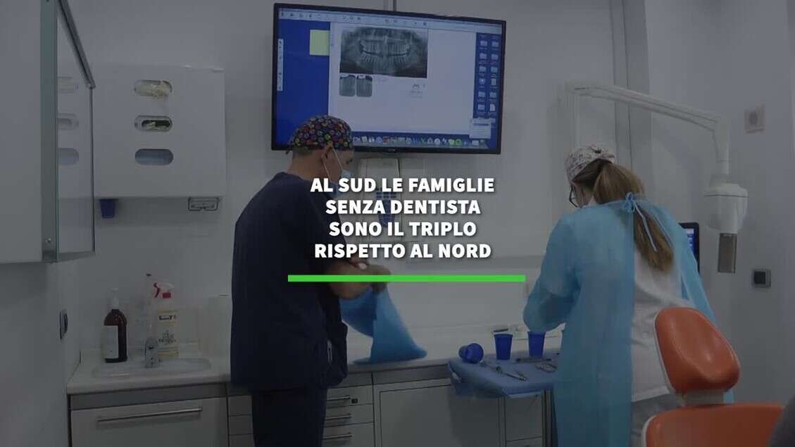 Al Sud le famiglie senza dentista sono il triplo rispetto al Nord