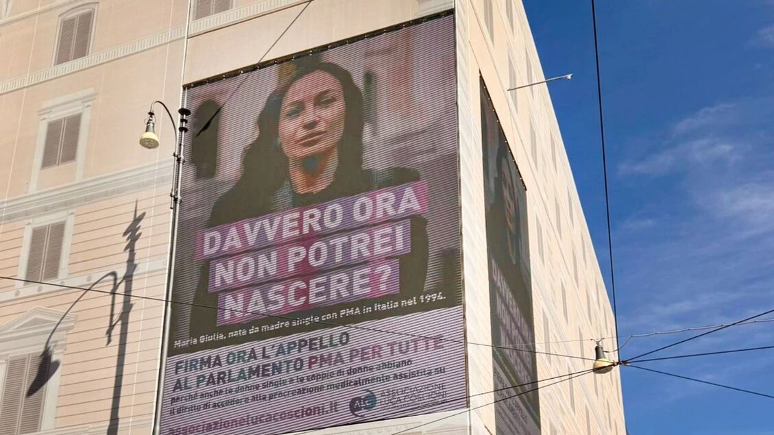 'Davvero ora non potrei nascere?' A Roma cartellone per Pma