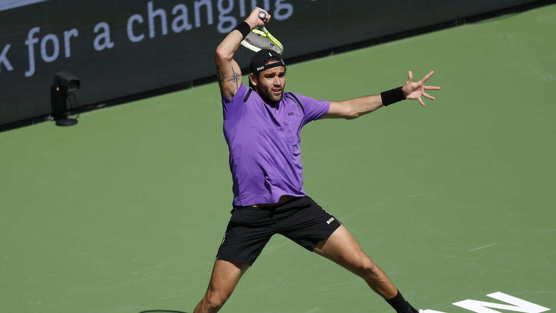 Indian Wells: Berrettini eliminato, perde con Tsitsipas