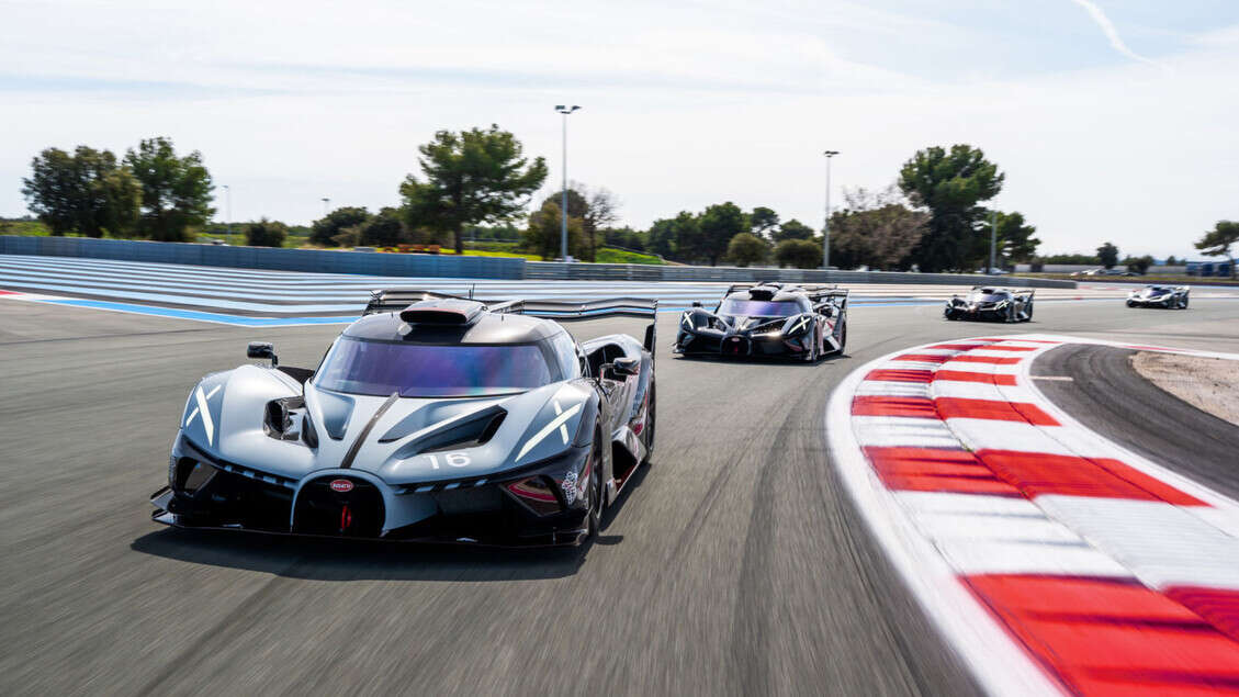 La Bugatti Bolide scende in pista al Paul Ricard