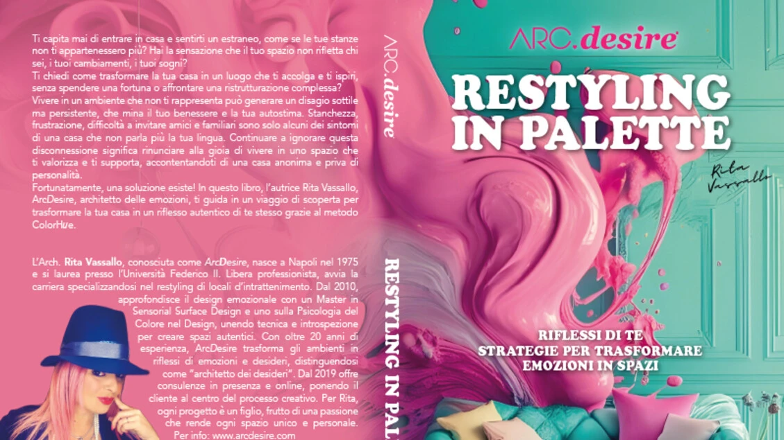 Rita Vassallo (ArcDesire) lancia il Bestseller “Restyling In Palette - Riflessi Di Te”