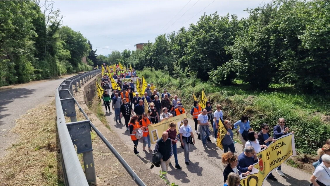 Tuscia in marcia per dire no al deposito delle scorie nucleari