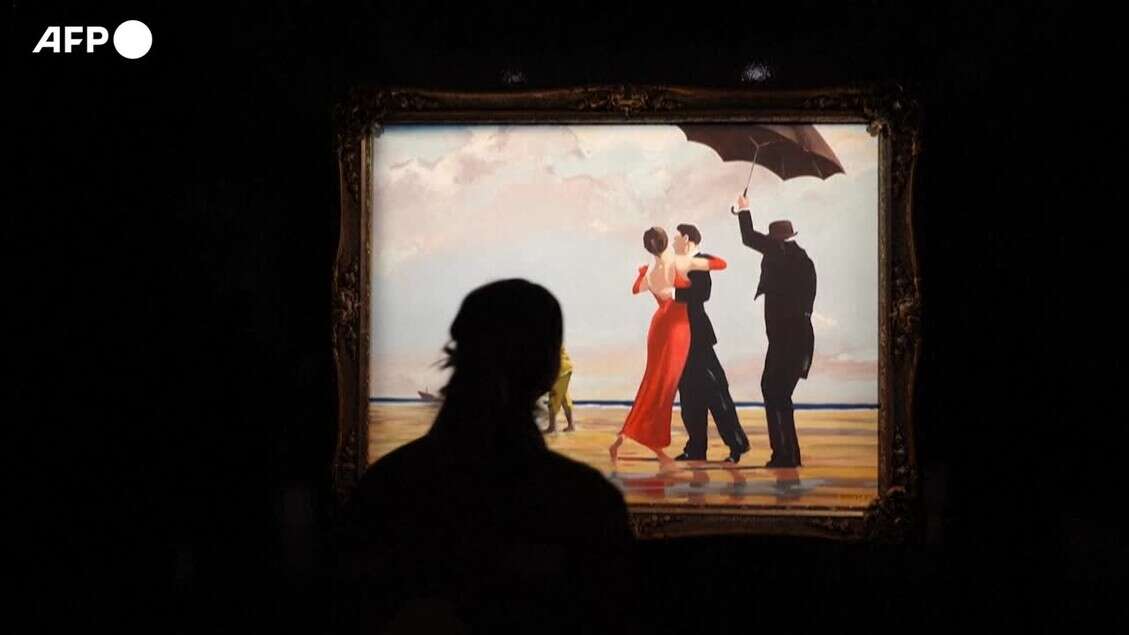 All'asta a Londra il quadro di Banksy ispirato a Vettriano