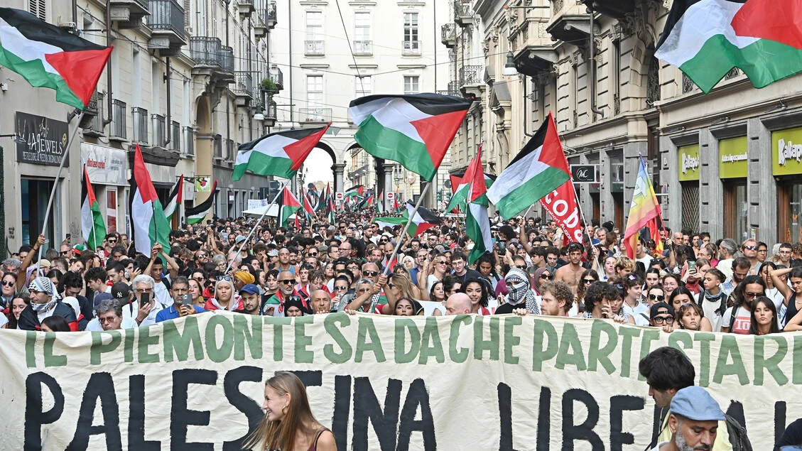 Coordinamento Torino per Gaza, abbiamo manifestato in 30.000