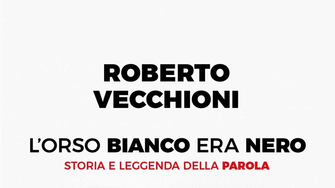 L'orso bianco era nero, esce libro di Vecchioni sulle parole