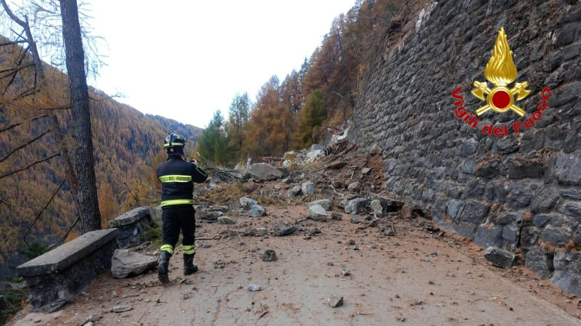 Frana in provincia di Sondrio, isolate piccole frazioni