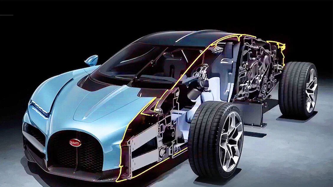 Pronto l'incredibile V16 ibrido della Bugatti Tourbillon