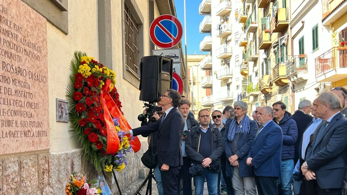 Ricordati a Palermo Pio La Torre e Rosario Di Salvo
