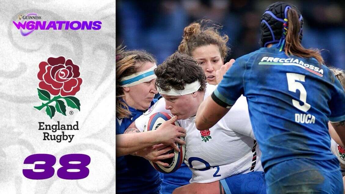 Rugby: 6 Nazioni donne; Inghilterra-Italia 38-5