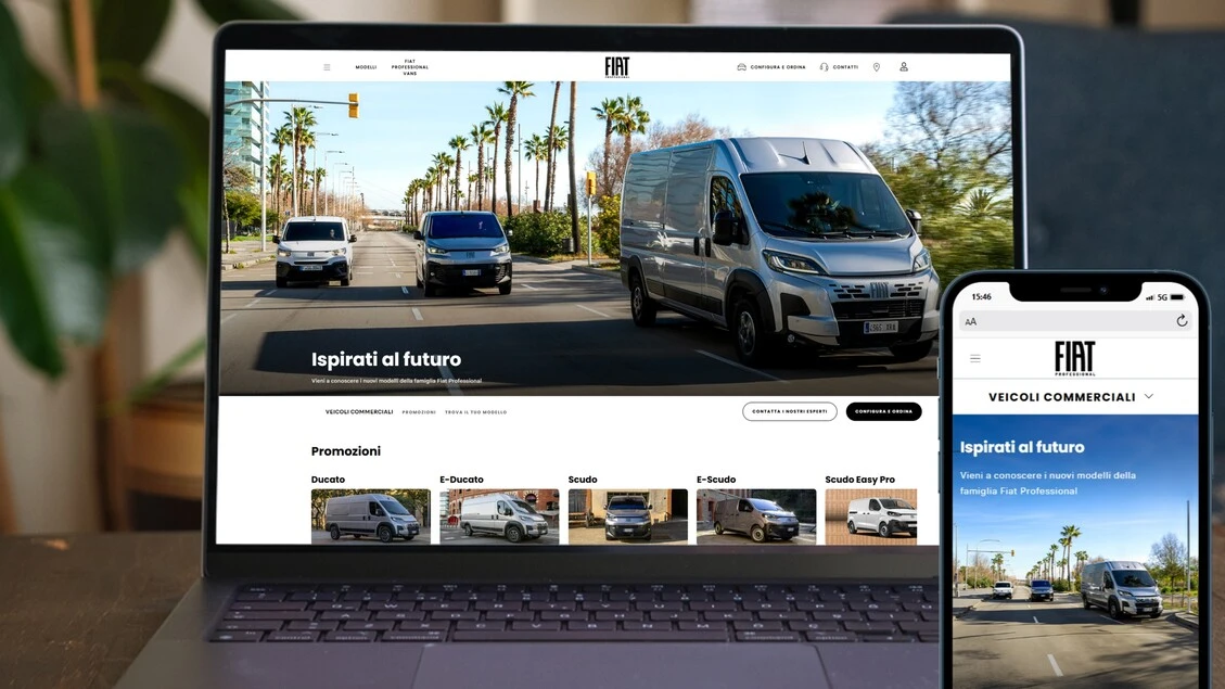Fiat Professional, online il nuovo sito web