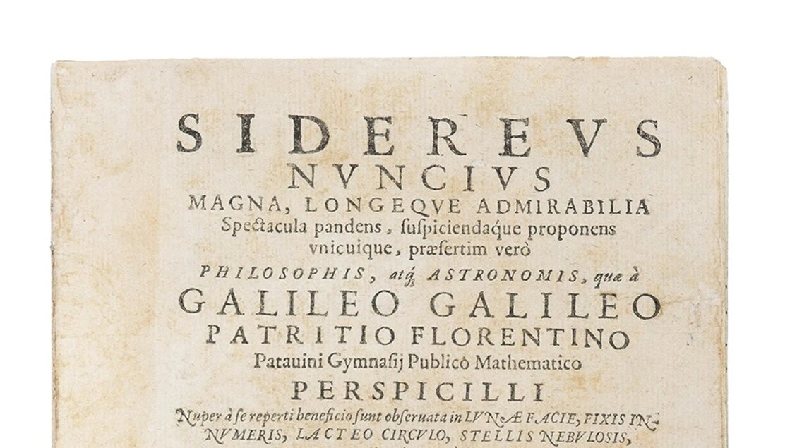 All'asta copia Sidereus Nuncius Galileo salvato alluvione 1966