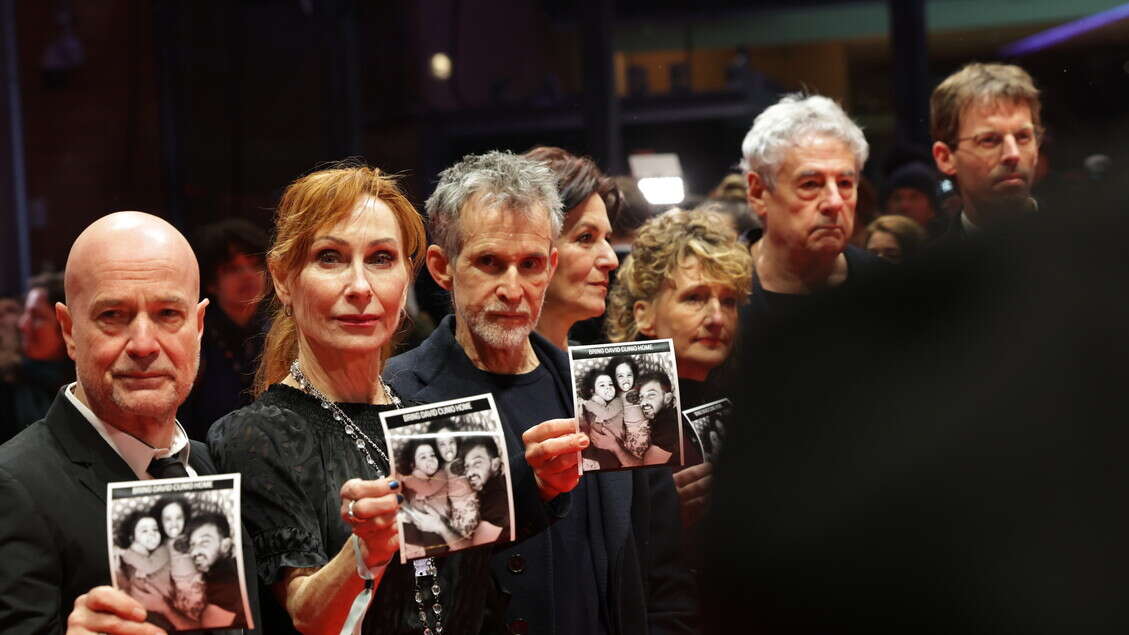 Tappeto rosso con proteste all'apertura della Berlinale