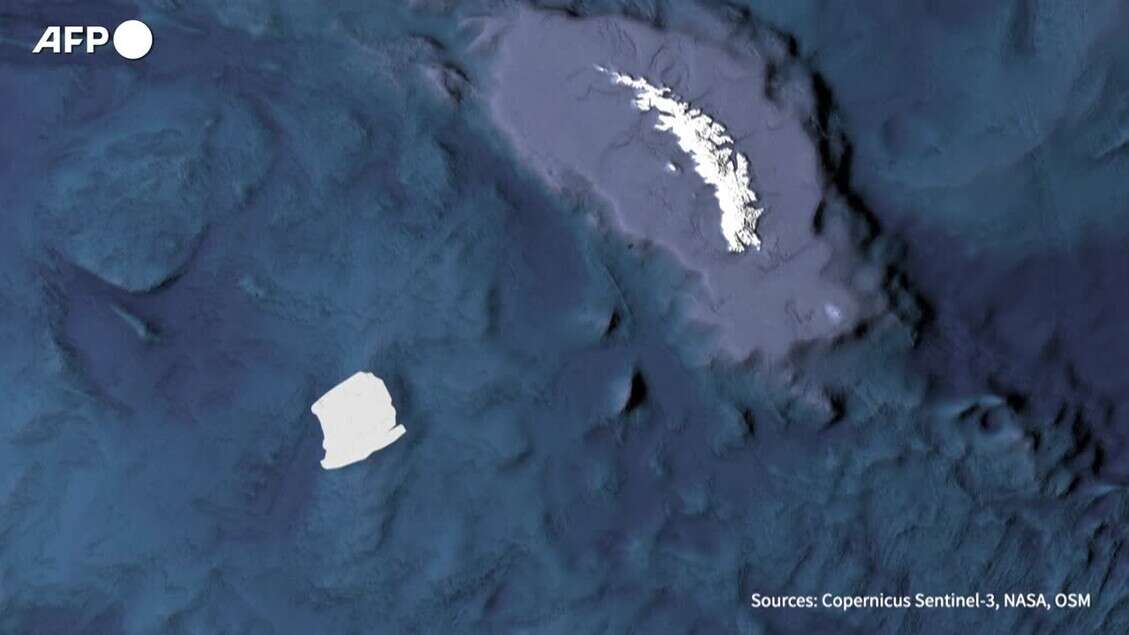 Il piu' grande iceberg al mondo verso la Georgia del Sud, ecco la rotta di A23a