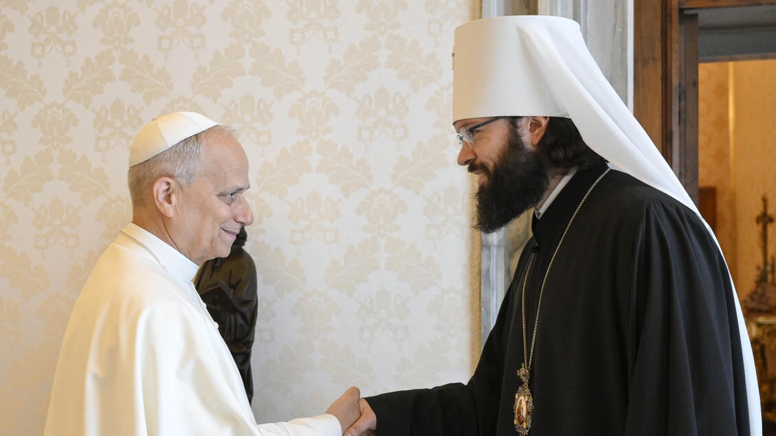 Antonij (Patriarcato Mosca) all'evento con il Papa il 14