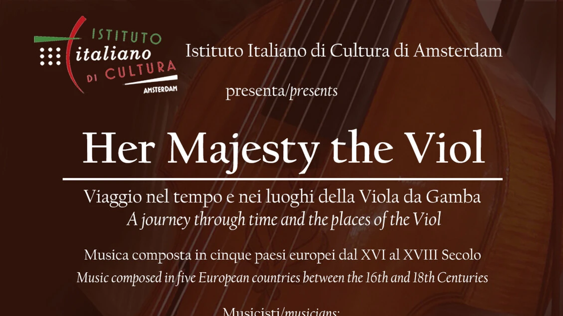 La Viola da gamba protagonista di un concerto ad Amsterdam