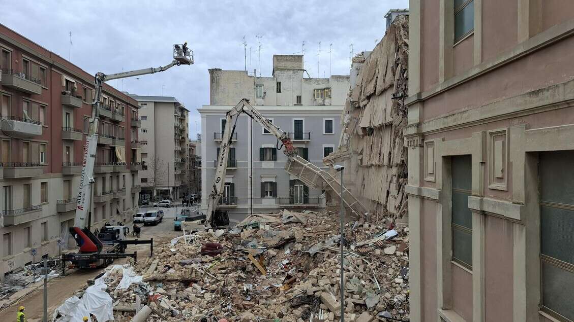 Crollo Bari, 60mila euro per messa sicurezza edificio vicino