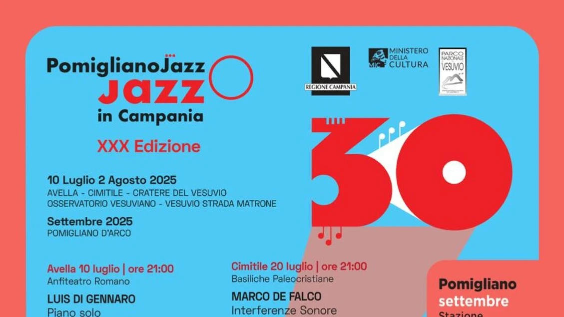 Pomigliano Jazz, dal 10 luglio ad Avella, Cimitile e sul Vesuvio