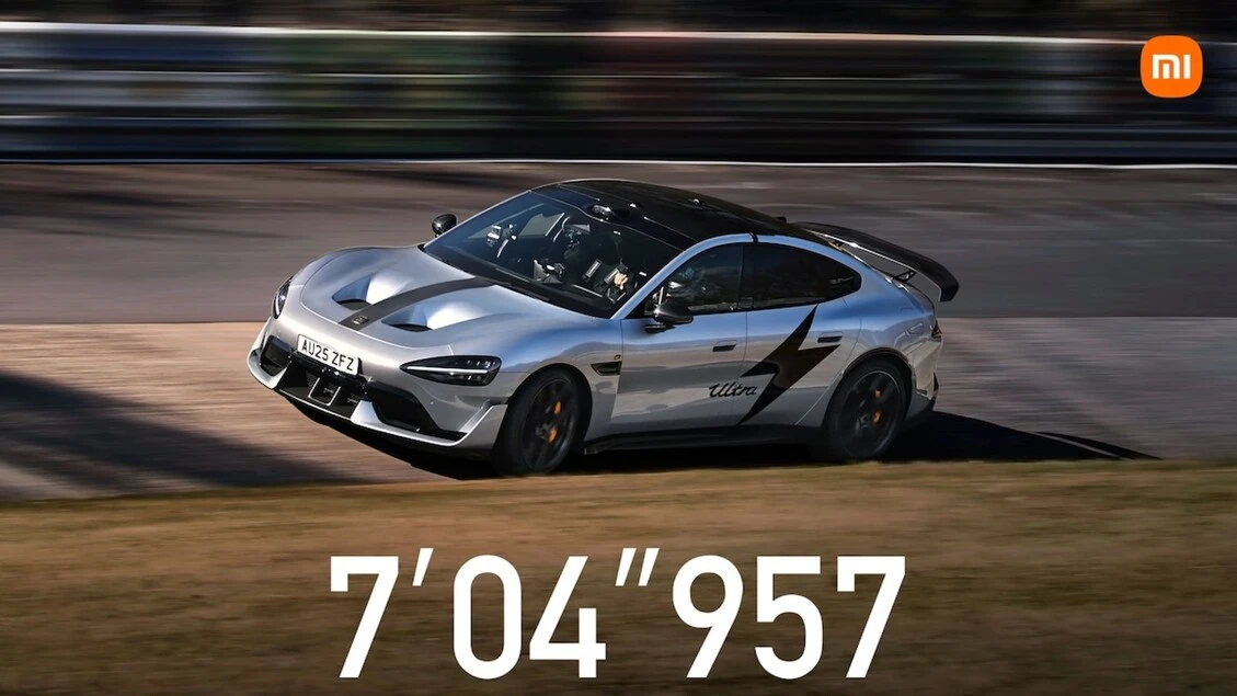 Xiaomi SU7 Ultra, record al Nürburgring in 7:04,957 minuti