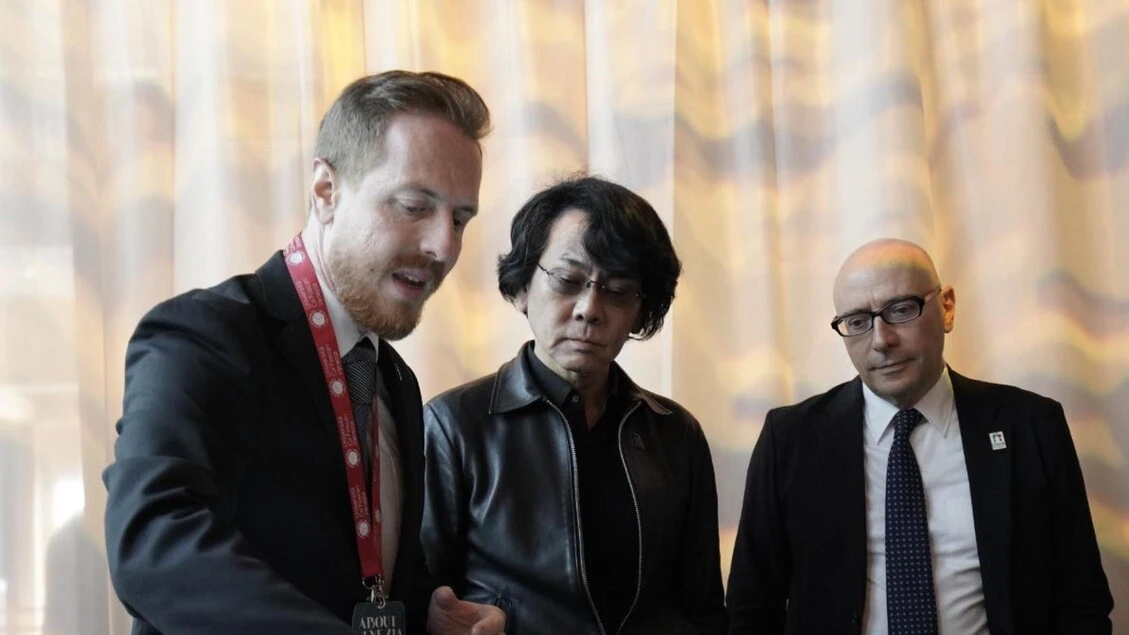Il maestro della robotica giapponese visita il Padiglione Italia