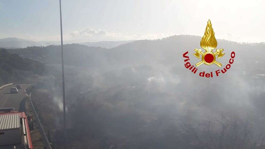 Incendio boschivo nel Catanzarese, in azione anche due Canadair