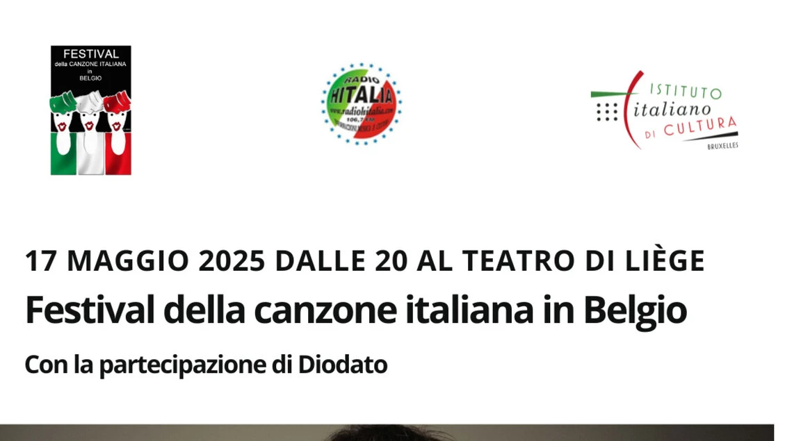 Diodato al Festival della Canzone Italiana in Belgio
