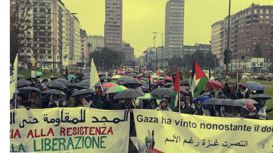 Corteo pro Pal a Milano, è il 70mo dall'inizio del conflitto