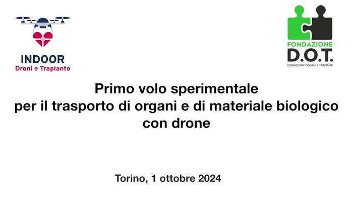 Torino, primo volo sperimentale del drone che trasporta gli organi da trapiantare