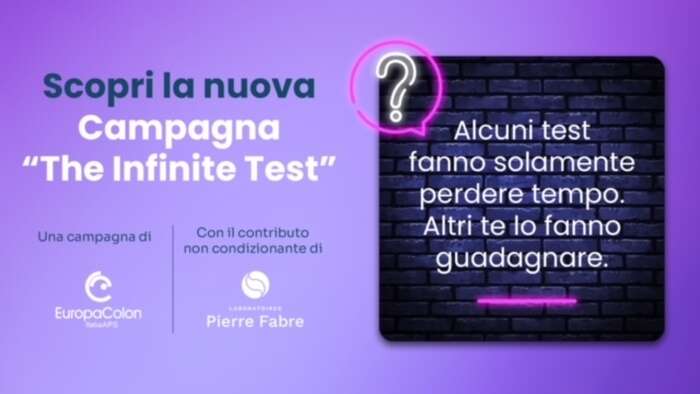 'Infinite test', al via campagna-gioco sul tumore colonrettale