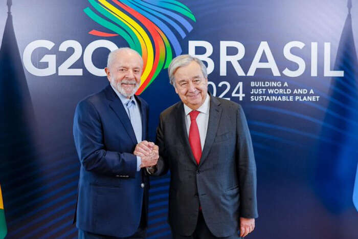 G20, Lula incontra il segretario generale dell'Onu Guterres