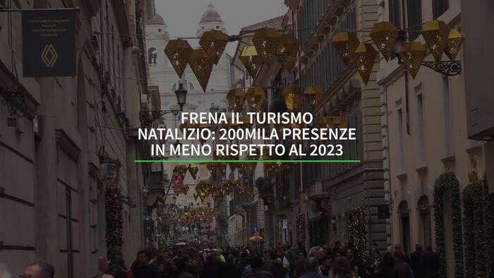 Frena il turismo natalizio: 200mila presenze in meno rispetto al 2023