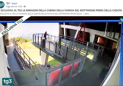 In un video la cabinasi impenna e va indietro