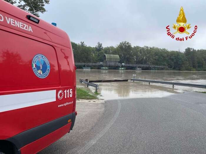 Uomo cade nel Piave, ricerche nel Veneto orientale