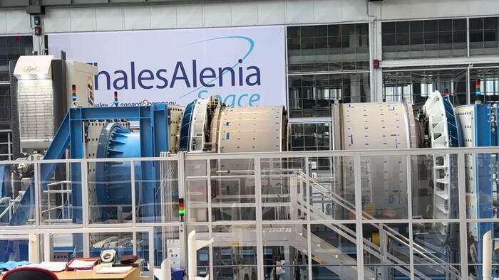 Citta' aerospazio Torino, visita allo stabilimento Thales Alenia Space