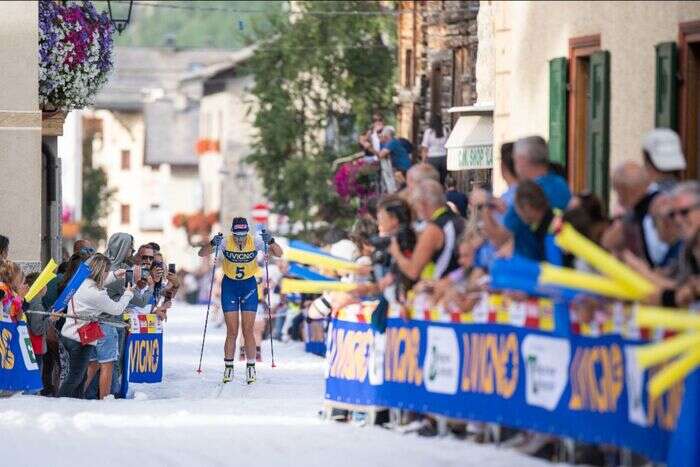 A Livigno la neve d'agosto, anche Pellegrino al via Bwt 1k shot