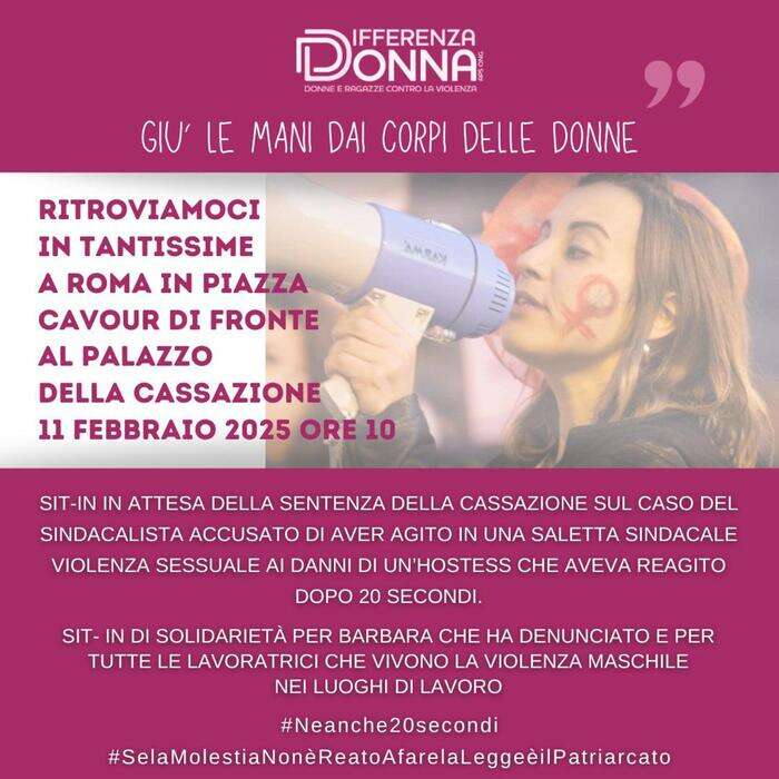 Differenza Donna, l'11 febbraio sit in davanti alla Cassazione