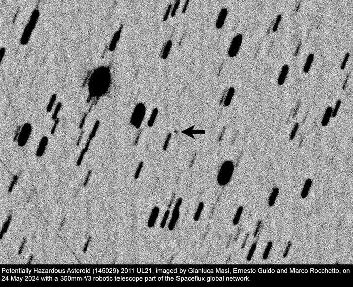 Prima immagine dell’asteroide che il 27 giugno saluterà la Terra