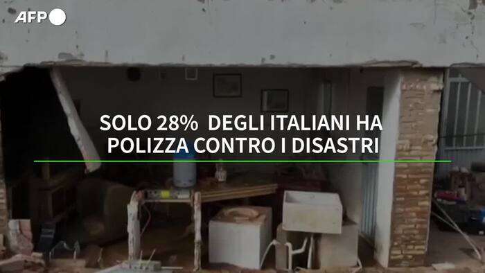 Solo il 28% degli italiani ha una polizza contro i disastri