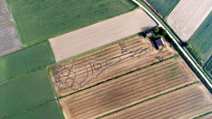 Dedicata alle Olimpiadi nuova opera di Land Art in Veneto