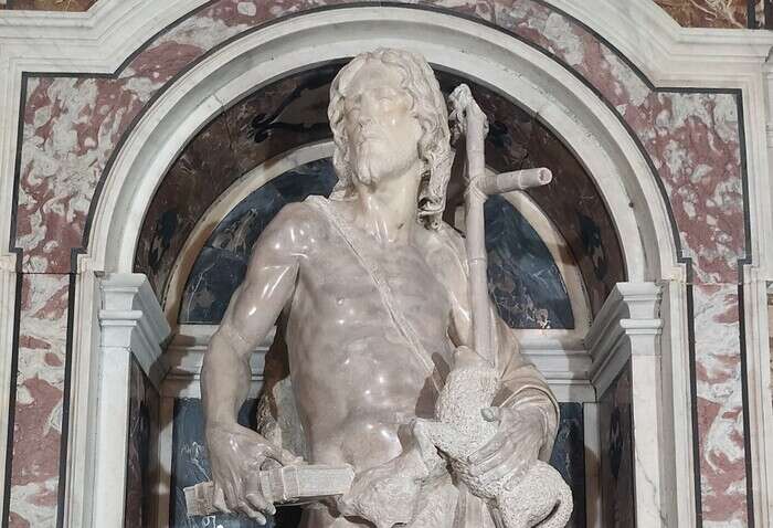 Restaurato il San Giovanni Battista di Pietro Bernini