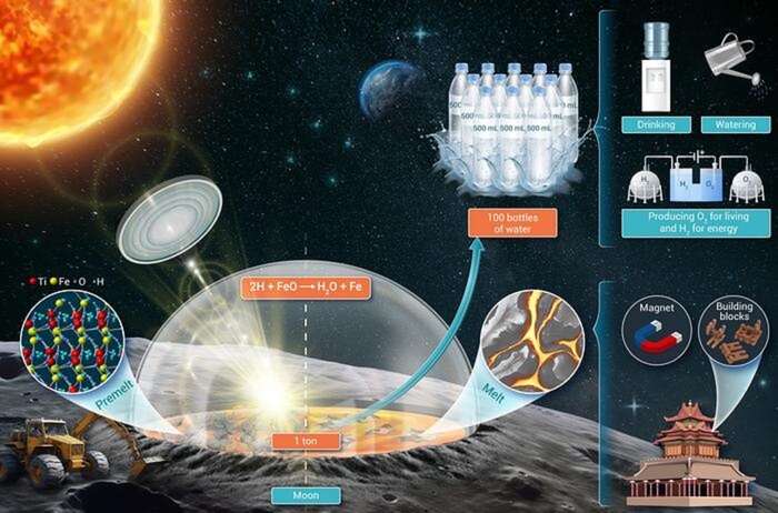 Dalla Cina un nuovo metodo per produrre acqua sulla Luna