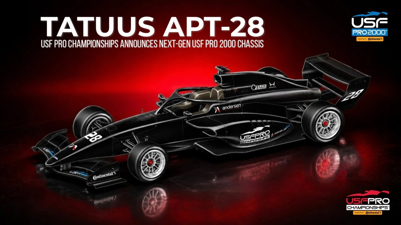 Auto: ecco la nuova Tatuus Apt-28, protagonista della Usf Pro 2000 a partire dal 2028