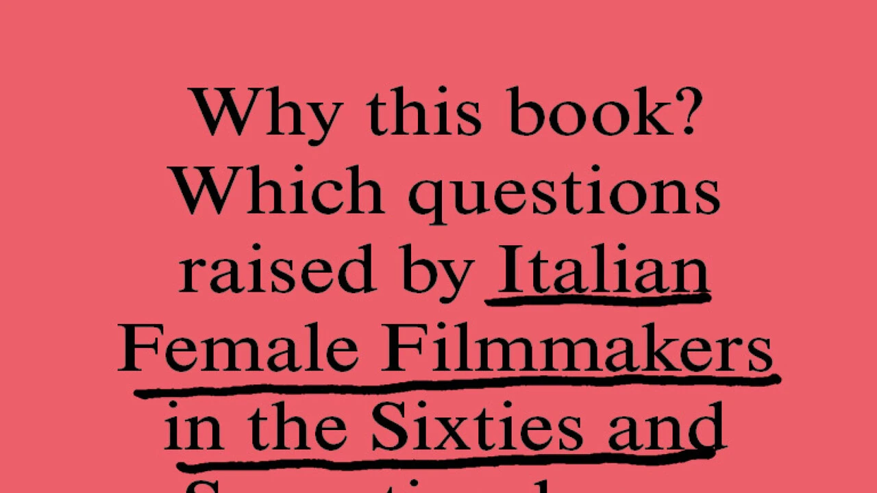 Registe e documentariste italiane degli anni Sessanta e Settanta, un libro le celebra