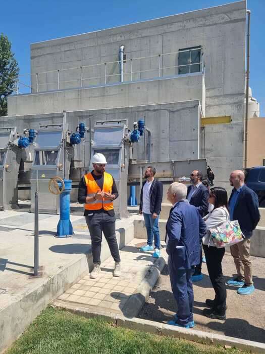 Amb. Marcelli visita impianto depurazione acque in Libano