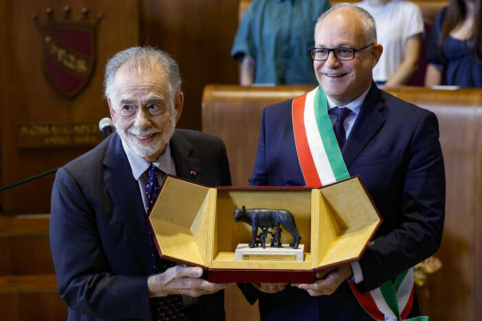 Coppola in Campidoglio, 'grazie ai nonni sono italiano'