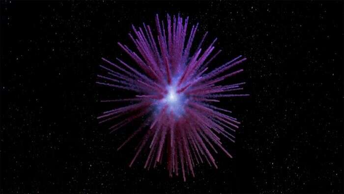 Rappresentazione artistica della supernova SN 1181 (fonte: W.M. Keck Observatory/Adam Makarenko)