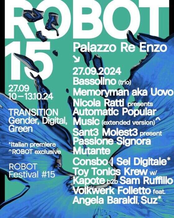 Robot Festival a Bologna, musica elettronica e arti digitali